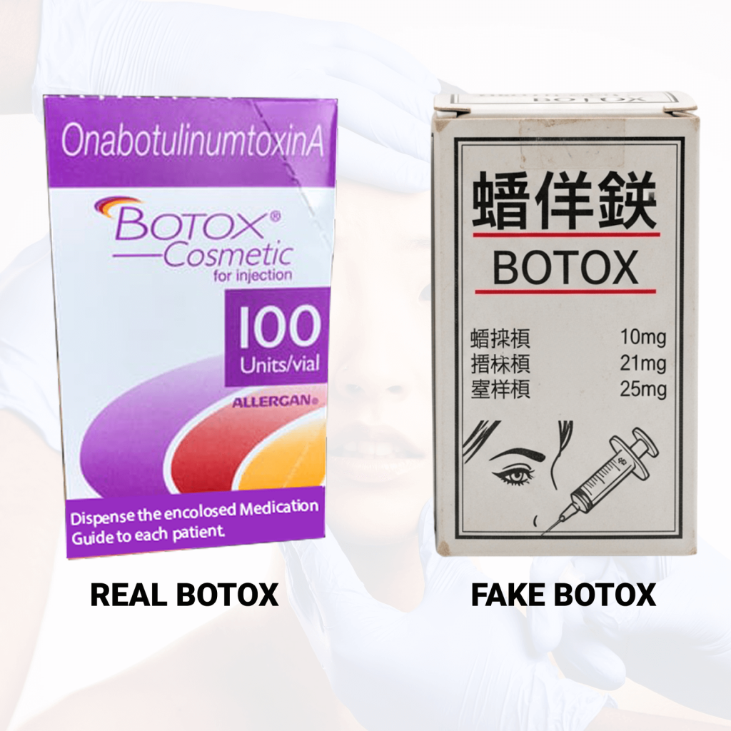 real vs fake botox