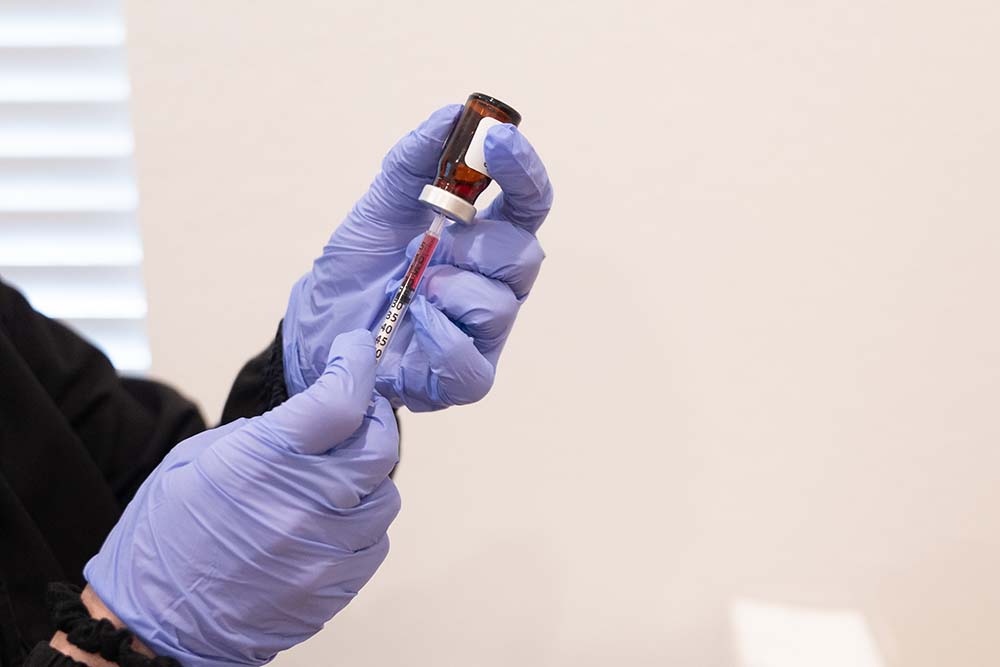 Nurse injector performing Botox near Euless TX at InjectCo MedSpa Colleyville