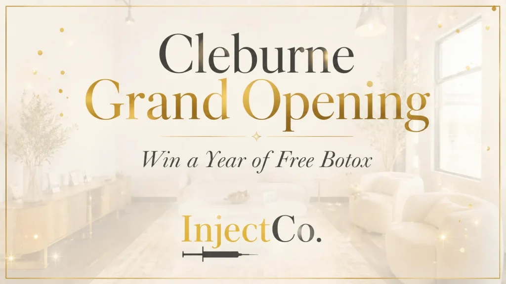 Graphic announcing the year of free Botox giveaway on July 24