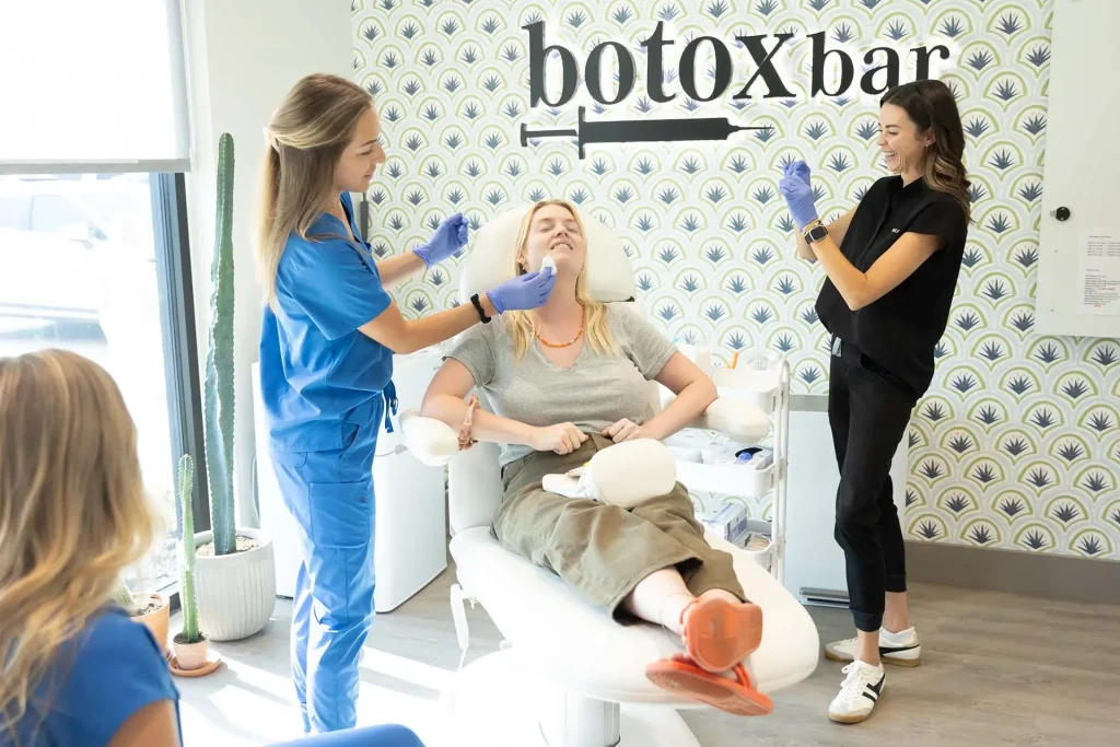 InjectCo patient reviewing Botox pricing and payment options at a Texas med spa