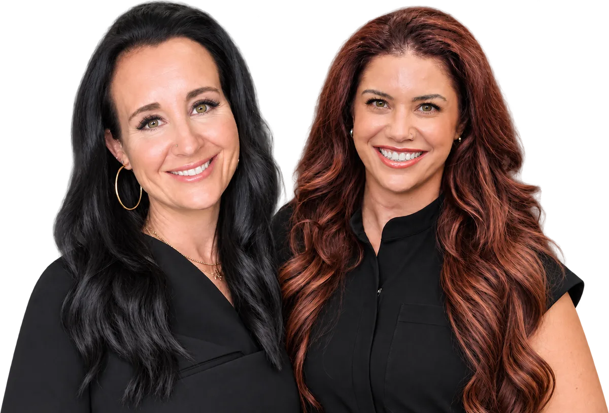 Nurse injectors Jill, BSN, RN and Jen Adams, BSN, RN at InjectCo MedSpa in Waxahachie, TX